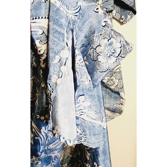 Love Kyla Karisa Polysilk BOHO Chic Lightweight Midi Dress Small NEW - Picture 7 of 9